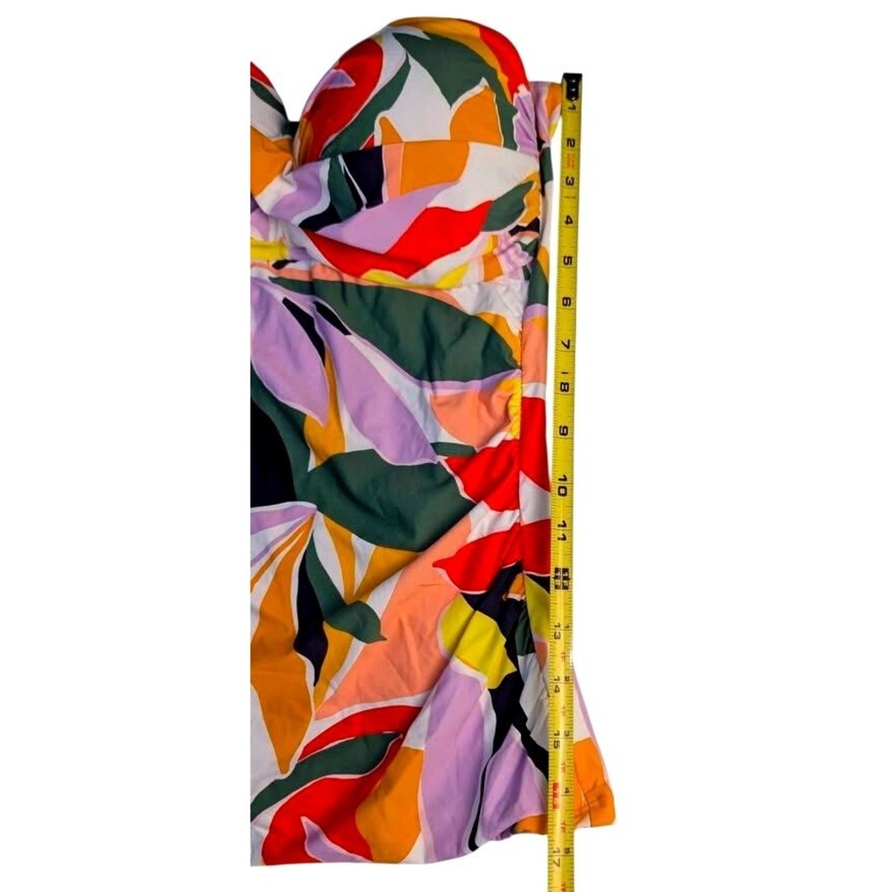Anne Cole Tankini Top Womens Large Multicolor Tropical Twist Front 23MT25010 - Picture 3 of 15